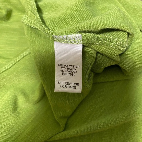 Cato Lime Cutout Sleeve V-Neck Top - Picture 5 of 7